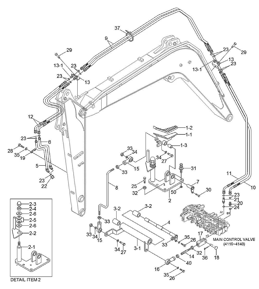 31M8-90480 Escavadeira de rodas Hyundai R55W-7A
