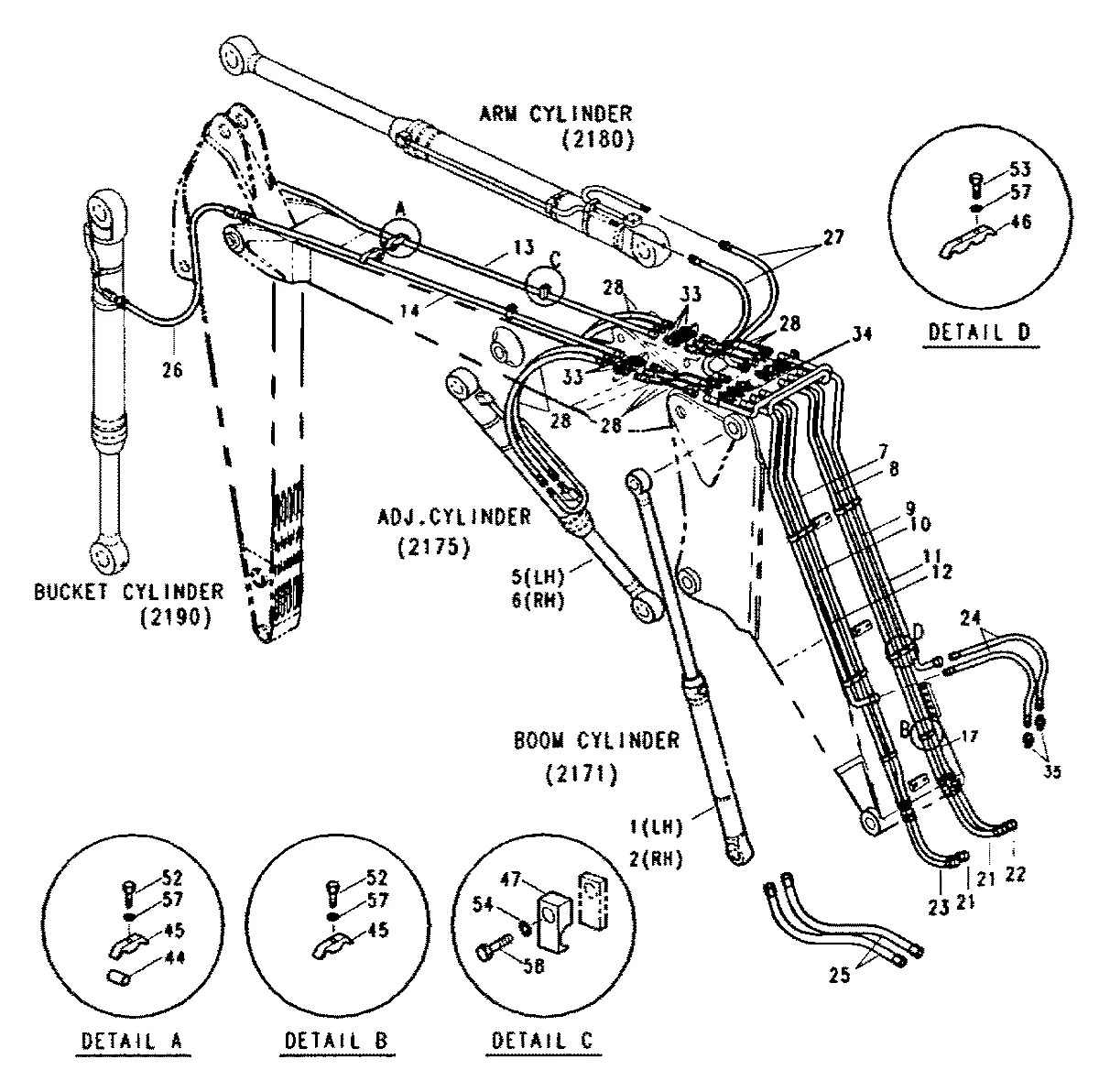 P601-086027 Escavadeira de rodas Hyundai R130W