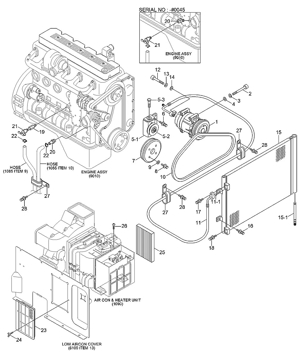 11N6-91130 Escavadeira de esteiras Hyundai R250LC-9