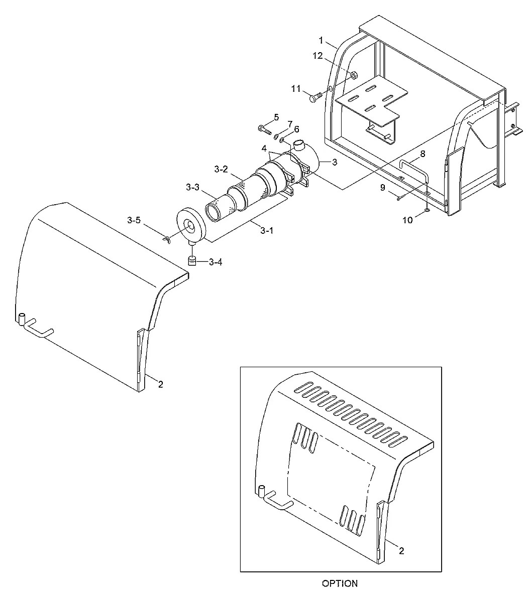 71W1-50060 Equipamento florestal Hyundai R210LL-3