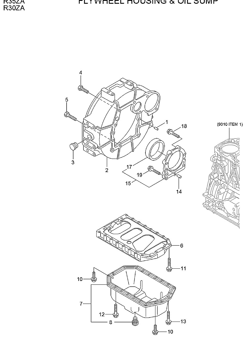 129100-01580 Escavadeira de esteiras Hyundai R35Z-9A