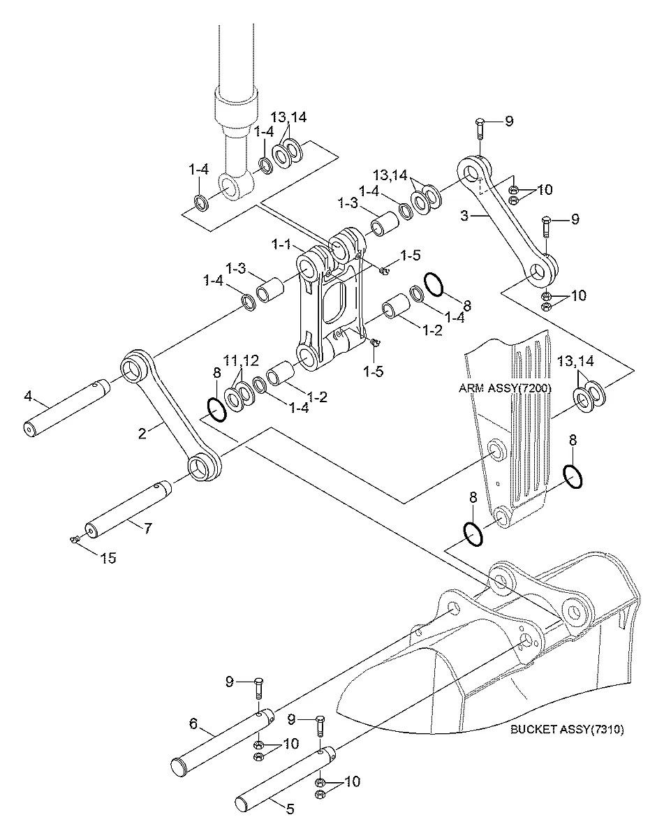 X124-702084 Escavadeira de esteiras Hyundai R160LC-7