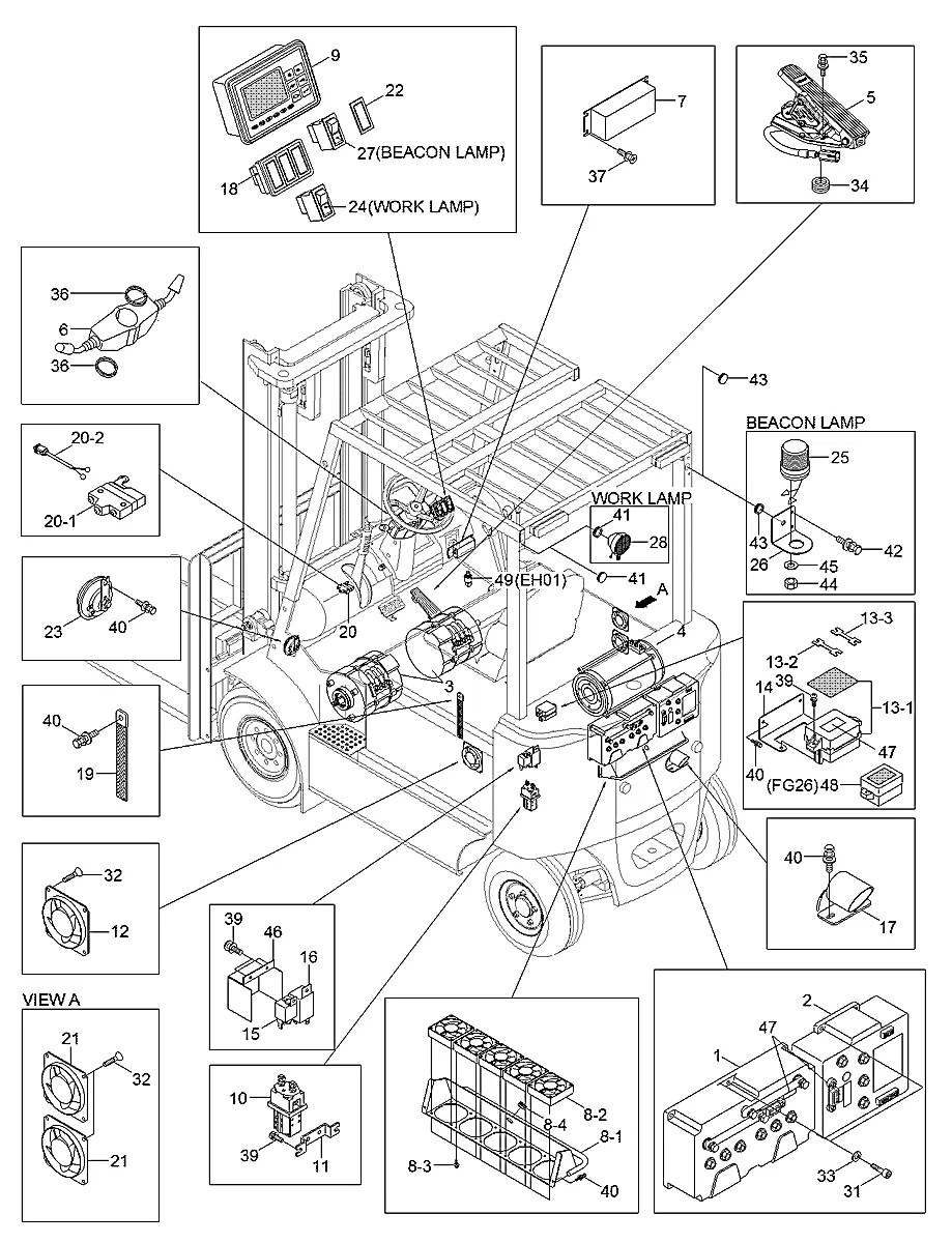 21HD-72150 Empilhadeira Hyundai 22-25-30BHA-7