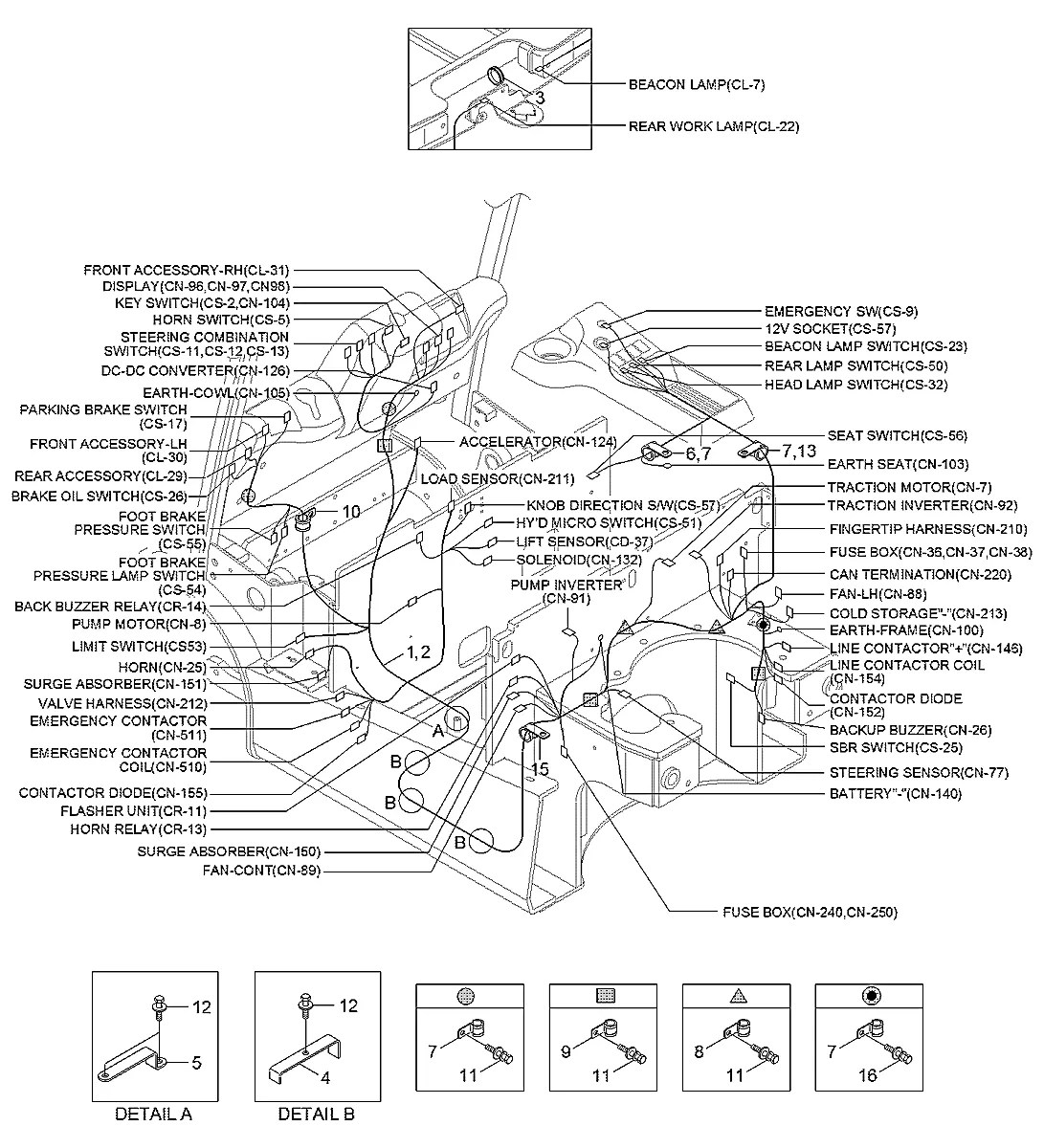 S206-081006 Empilhadeira Hyundai 15BTR-9