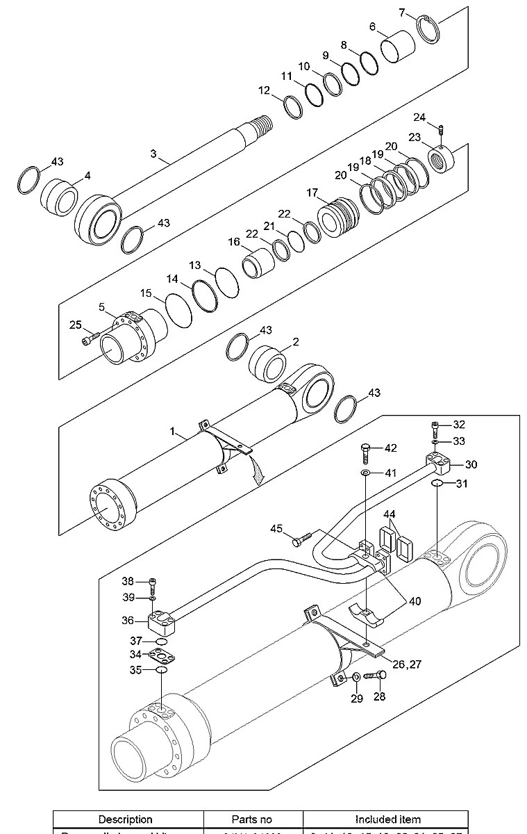 31ND-50010YL Escavadeira de esteiras Hyundai R800LC-9