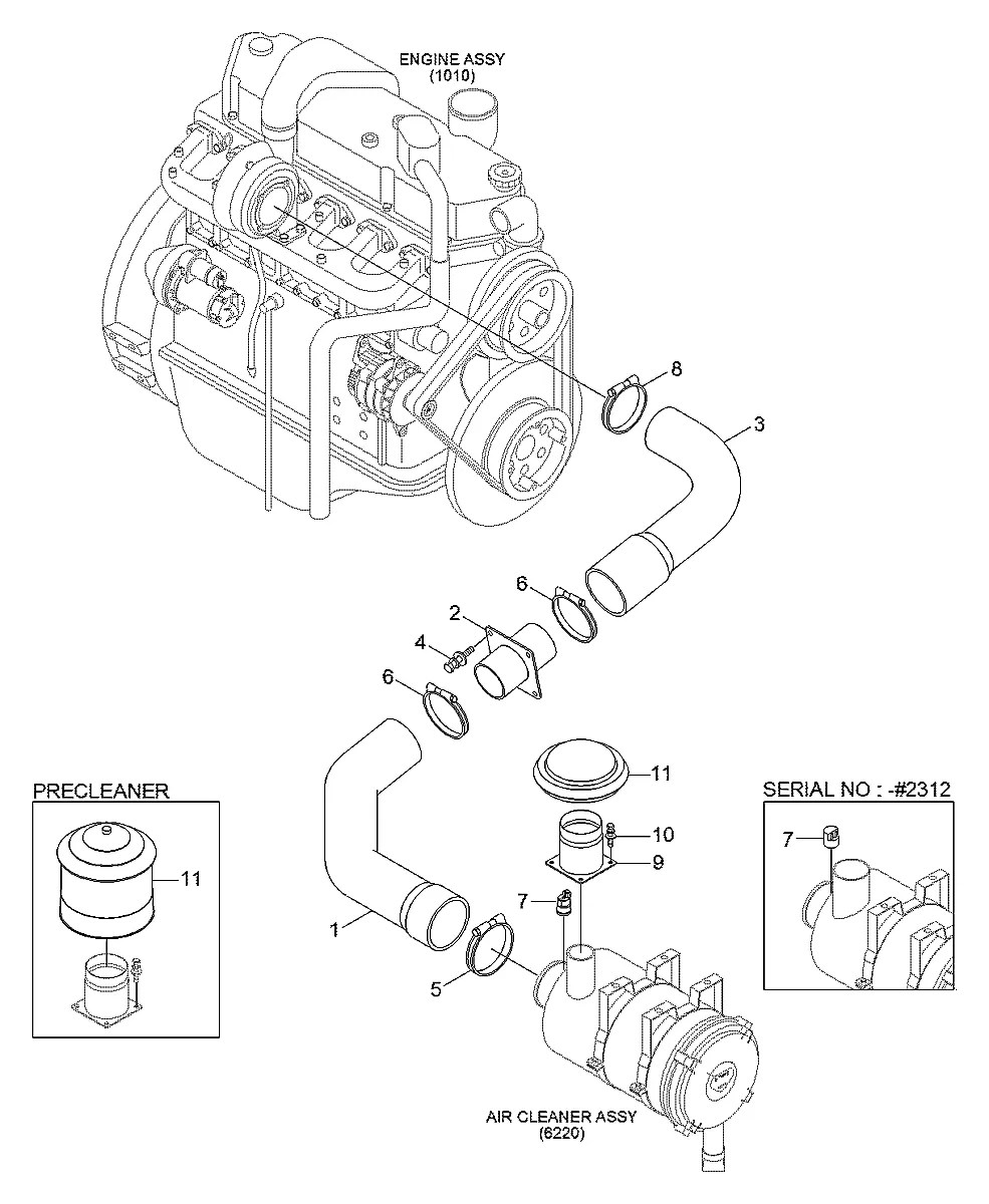 11Q6-20201 Escavadeira de esteiras Hyundai R220LC-9SH