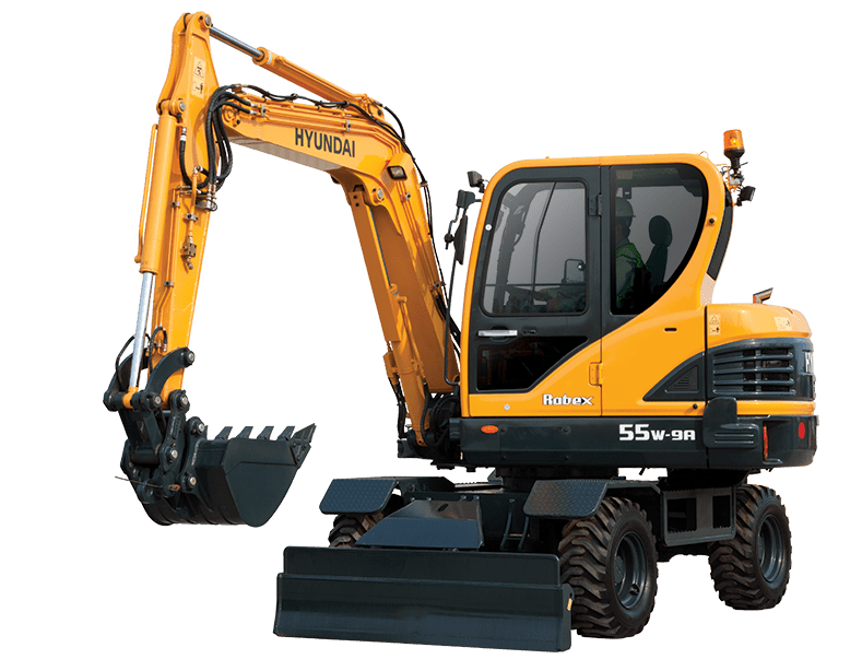 31M9-15111 Escavadeira de rodas Hyundai R55W-9