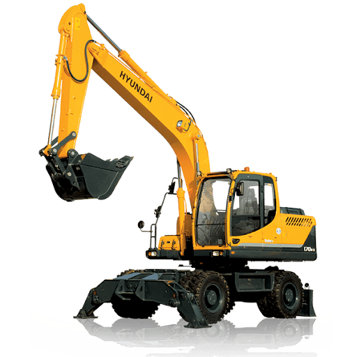 77Q5-72801 Escavadeira de rodas Hyundai R160W-9A