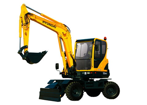 ZTAM-00738 Escavadeira de rodas Hyundai R55W-9S