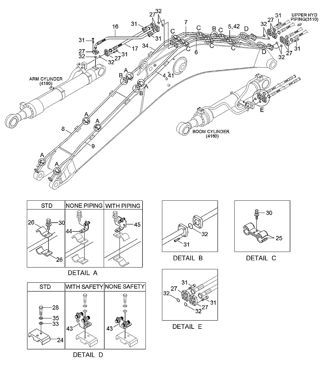 P910-086133 Escavadeira de esteiras Hyundai HX300 L