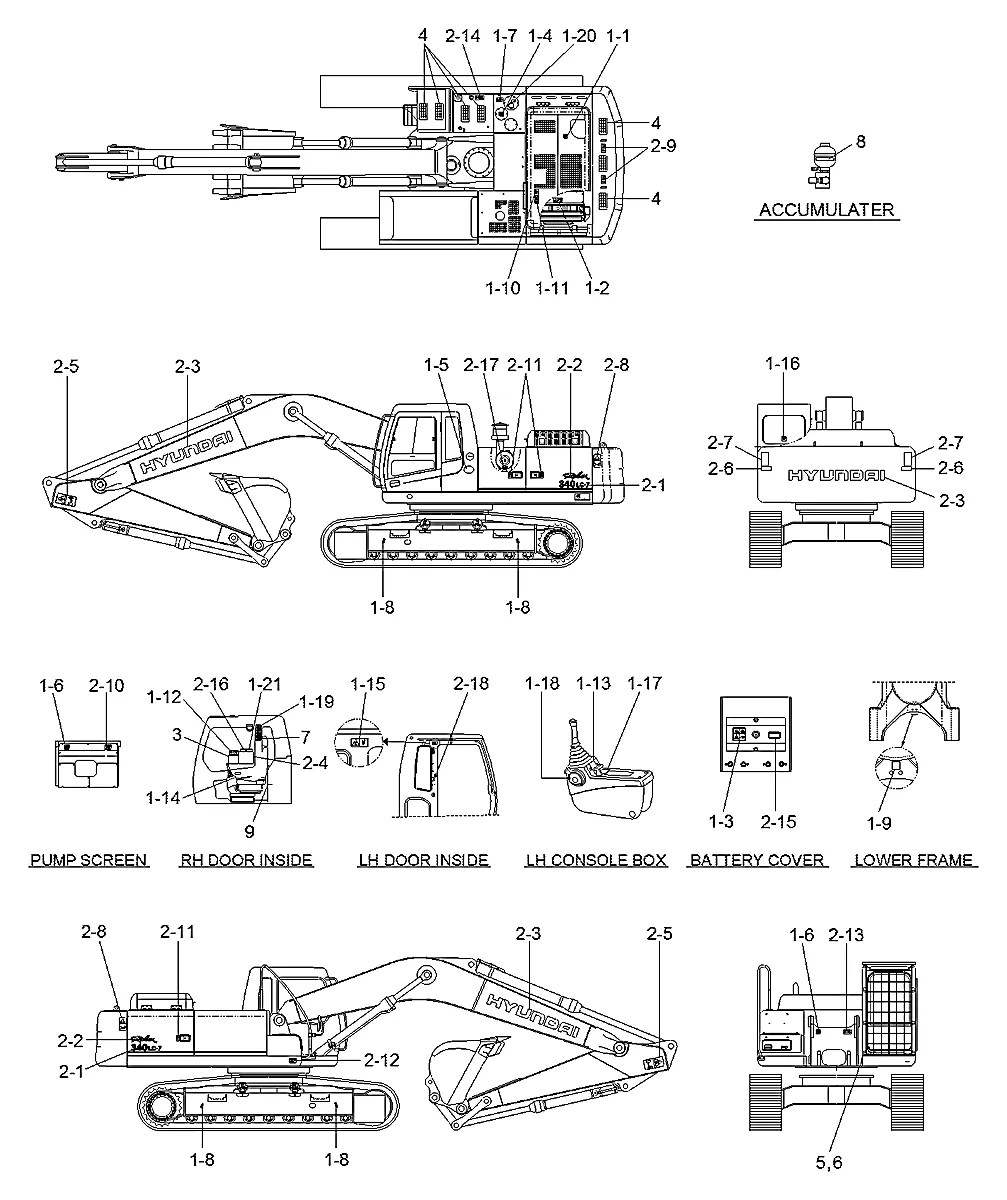 91N6-04141 Escavadeira de esteiras Hyundai RD340LC-7