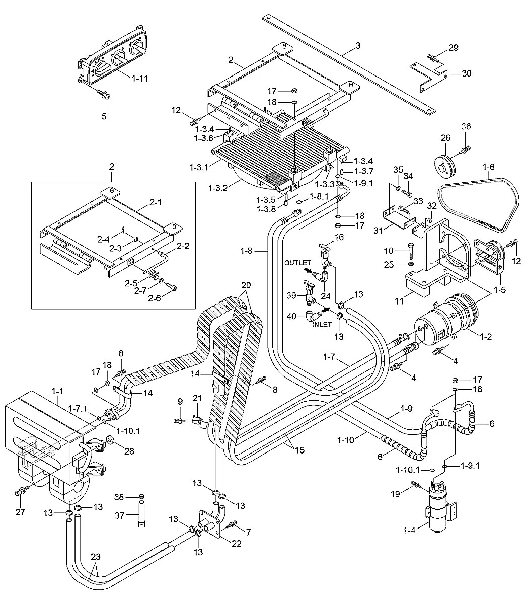 11S8-90400 Mini carregadeira Hyundai HSL850-7A