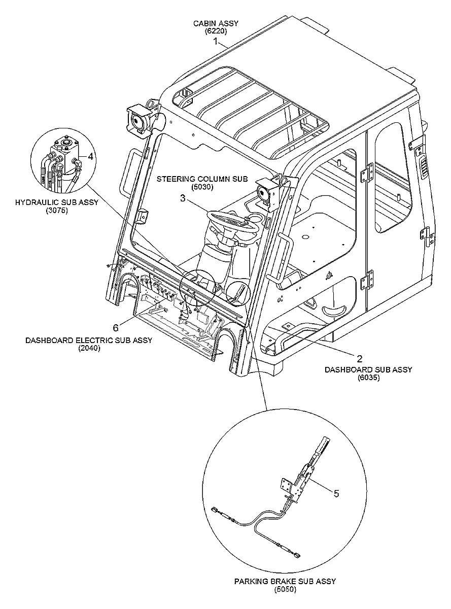 75HL-51301 Empilhadeira Hyundai 35-40-45-50L-7A