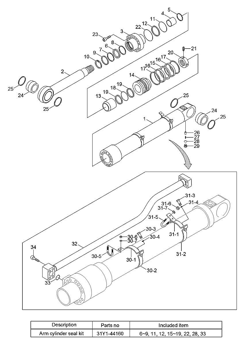 S642-075003 Escavadeira de esteiras Hyundai RD220LC-9