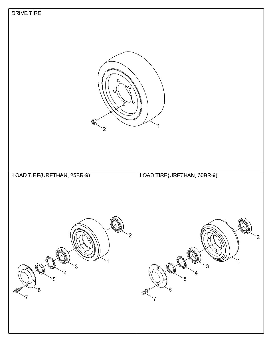 6625001700B Empilhadeira Hyundai 30BR-9