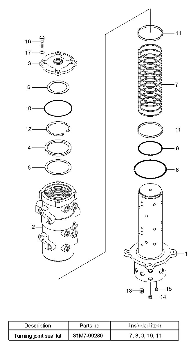 31M7-00250 Escavadeira de rodas Hyundai R55W-7A