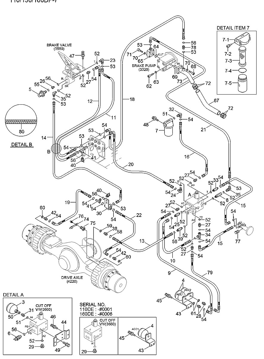31FT-50200 Empilhadeira Hyundai 110-130-160DF-7