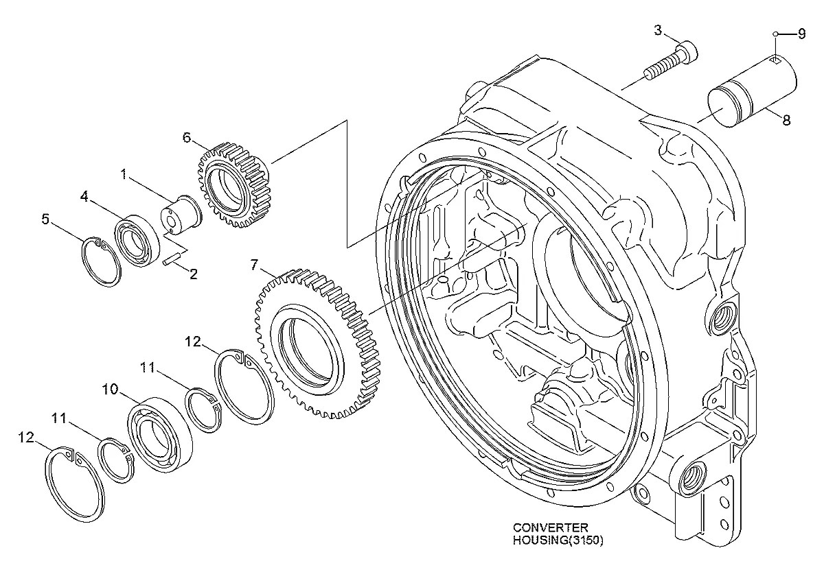 4205124 Trator de esteira Hyundai H80-LGP