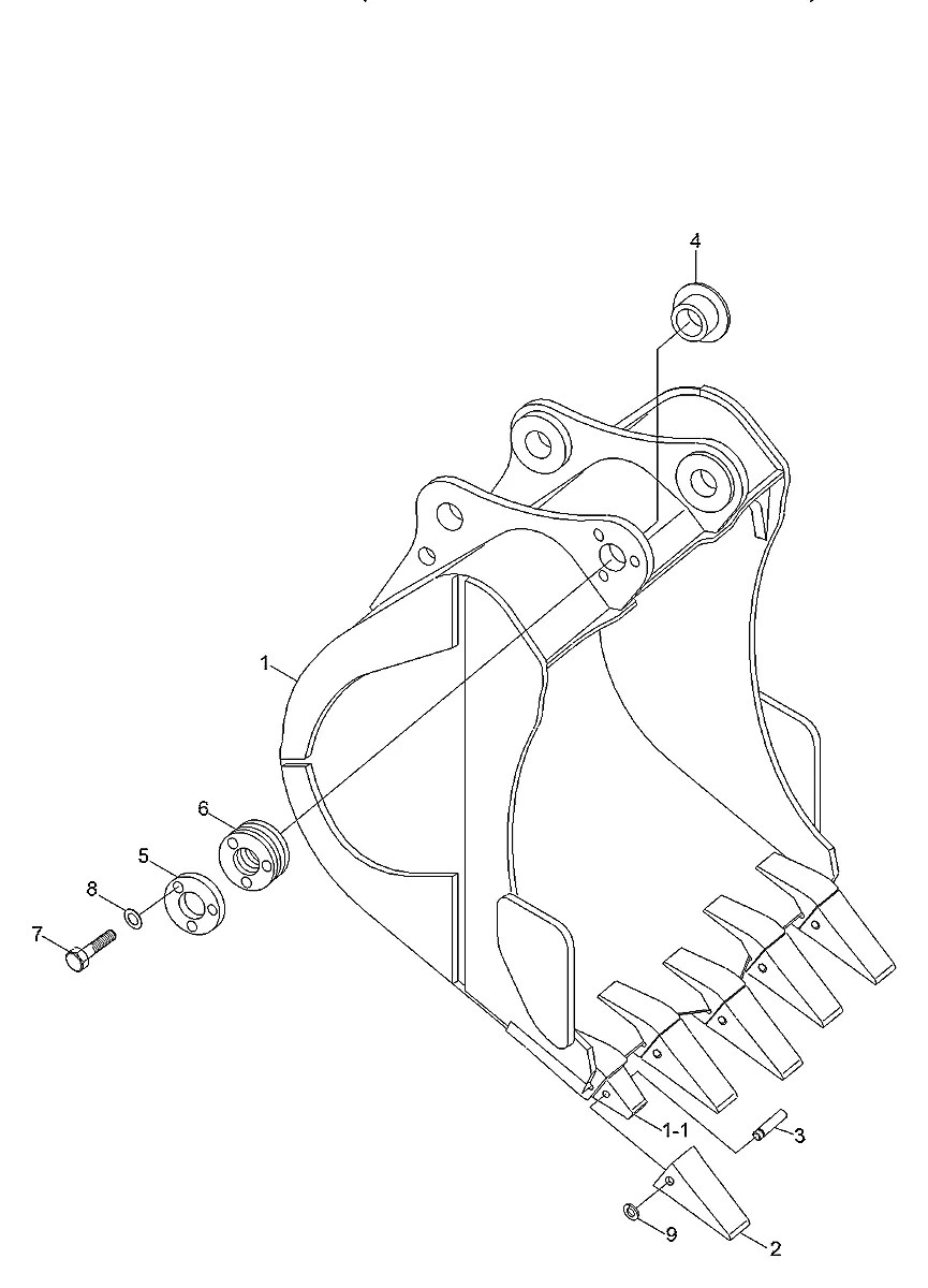 63N8-36010BG Escavadeira de esteiras Hyundai R250LC-7