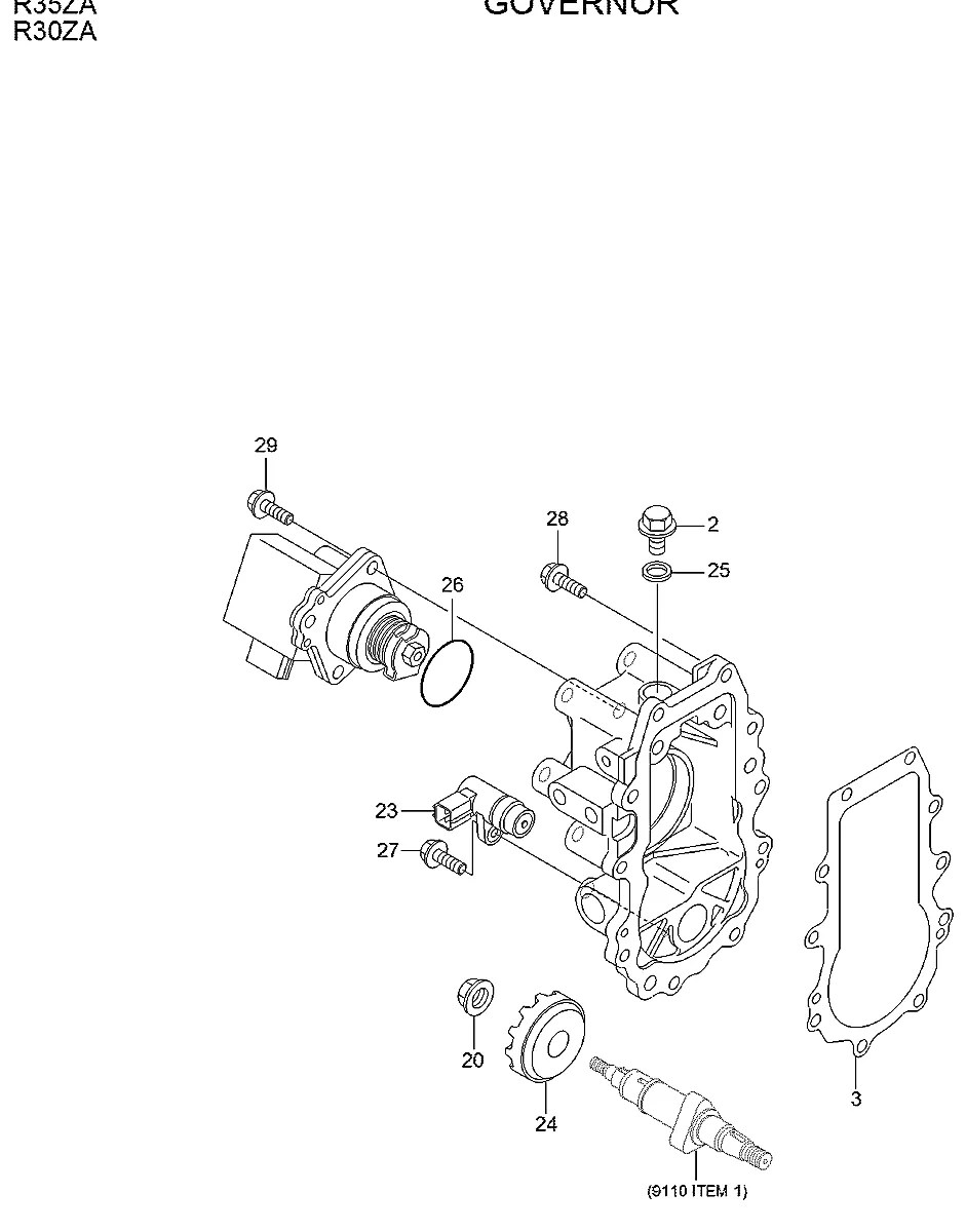 158557-61720 Escavadeira de esteiras Hyundai R35Z-9A
