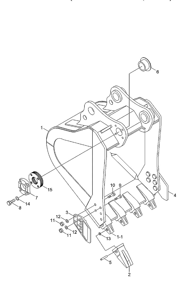 64QB-30302BG Escavadeira de esteiras Hyundai R500LC-7