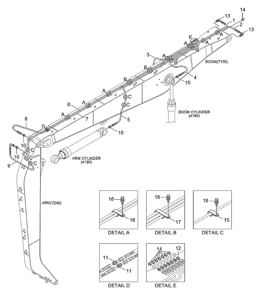 P840-042128 Escavadeira de esteiras Hyundai R480LC-9MH