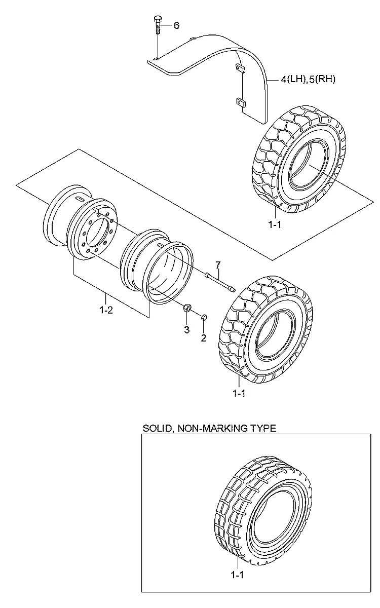 81HD-25301 Empilhadeira Hyundai 40-45-50B-9