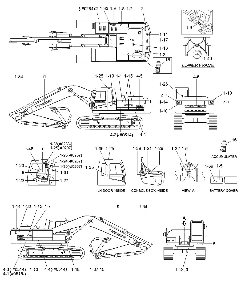 91N6-00104 Escavadeira de esteiras Hyundai R210NLC-7