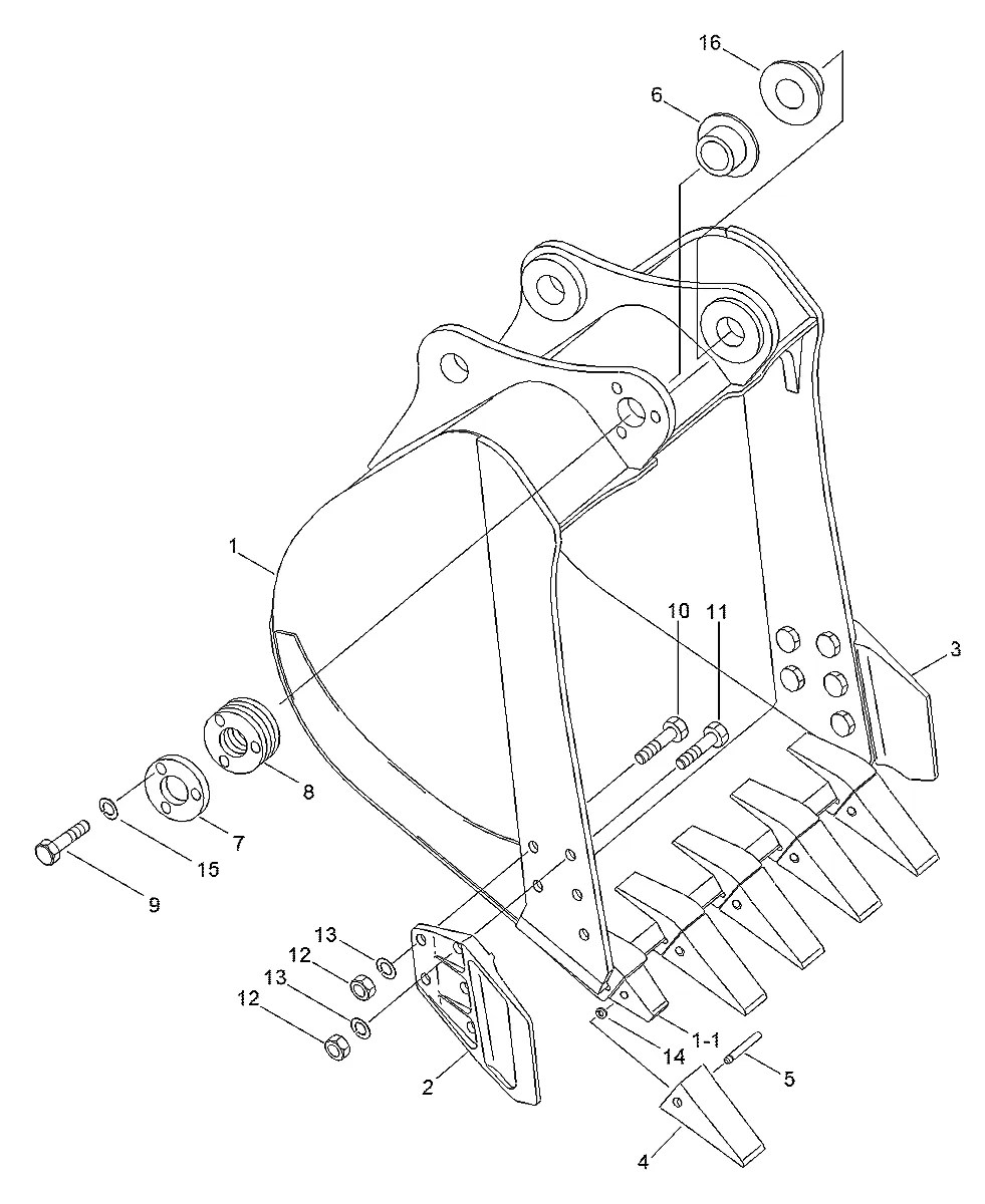 64E1-40041 Escavadeira de rodas Hyundai R200W