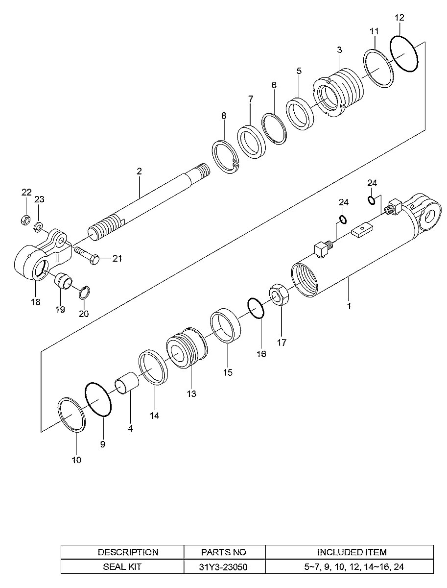 Y200-045011 Empilhadeira Hyundai 45L-7A