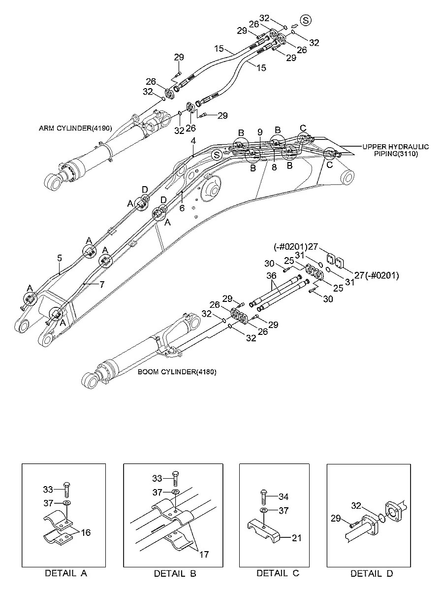 31QB-50240 Escavadeira de esteiras Hyundai R480LC-9