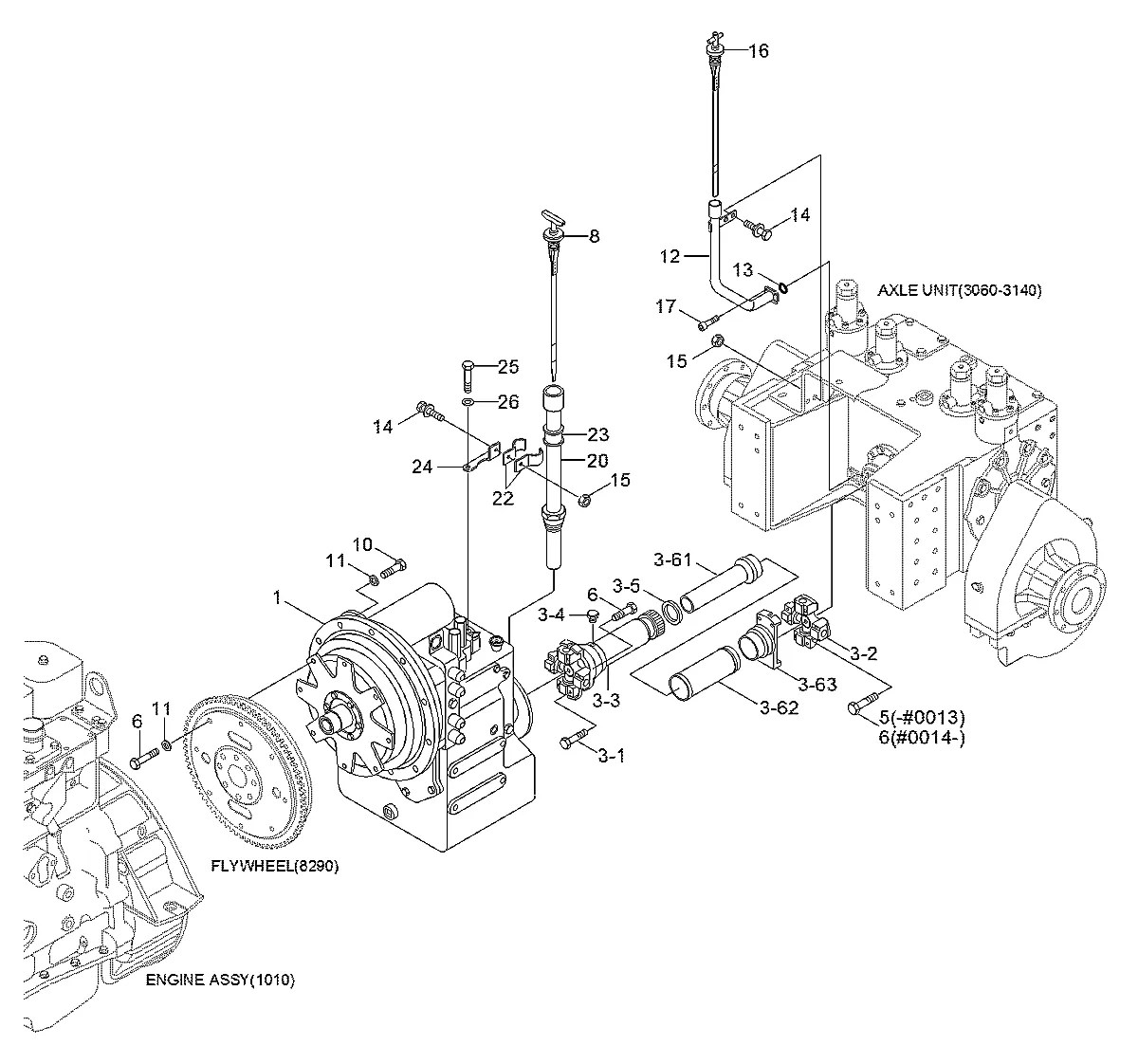 85D1-00130 Trator de esteira Hyundai H70-LGP