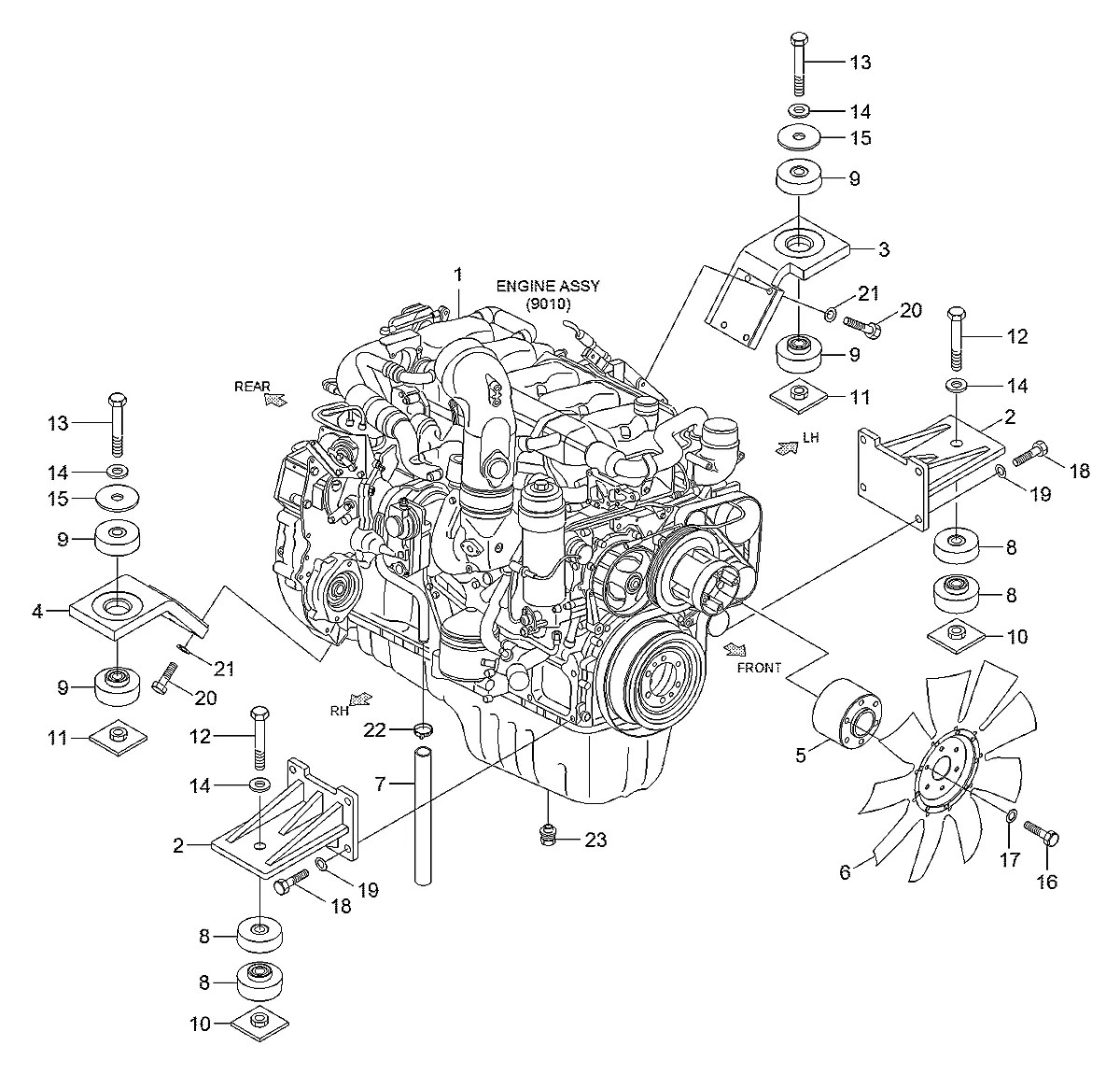 11KB-00010 Escavadeira de esteiras Hyundai HX480 L