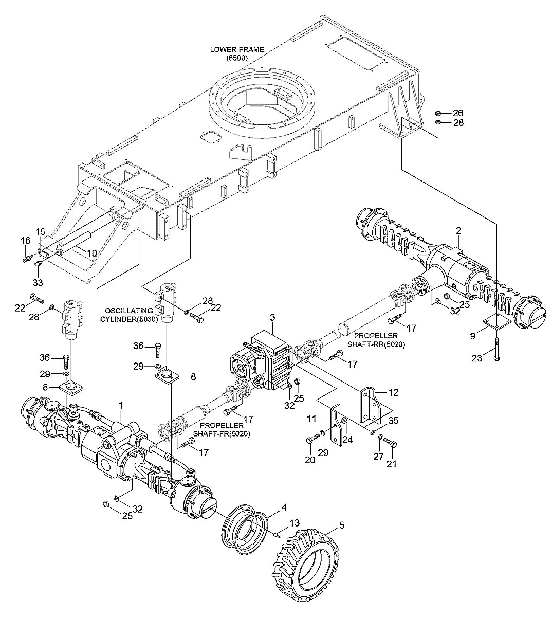 81M5-00102 Escavadeira de rodas Hyundai R55W-7A