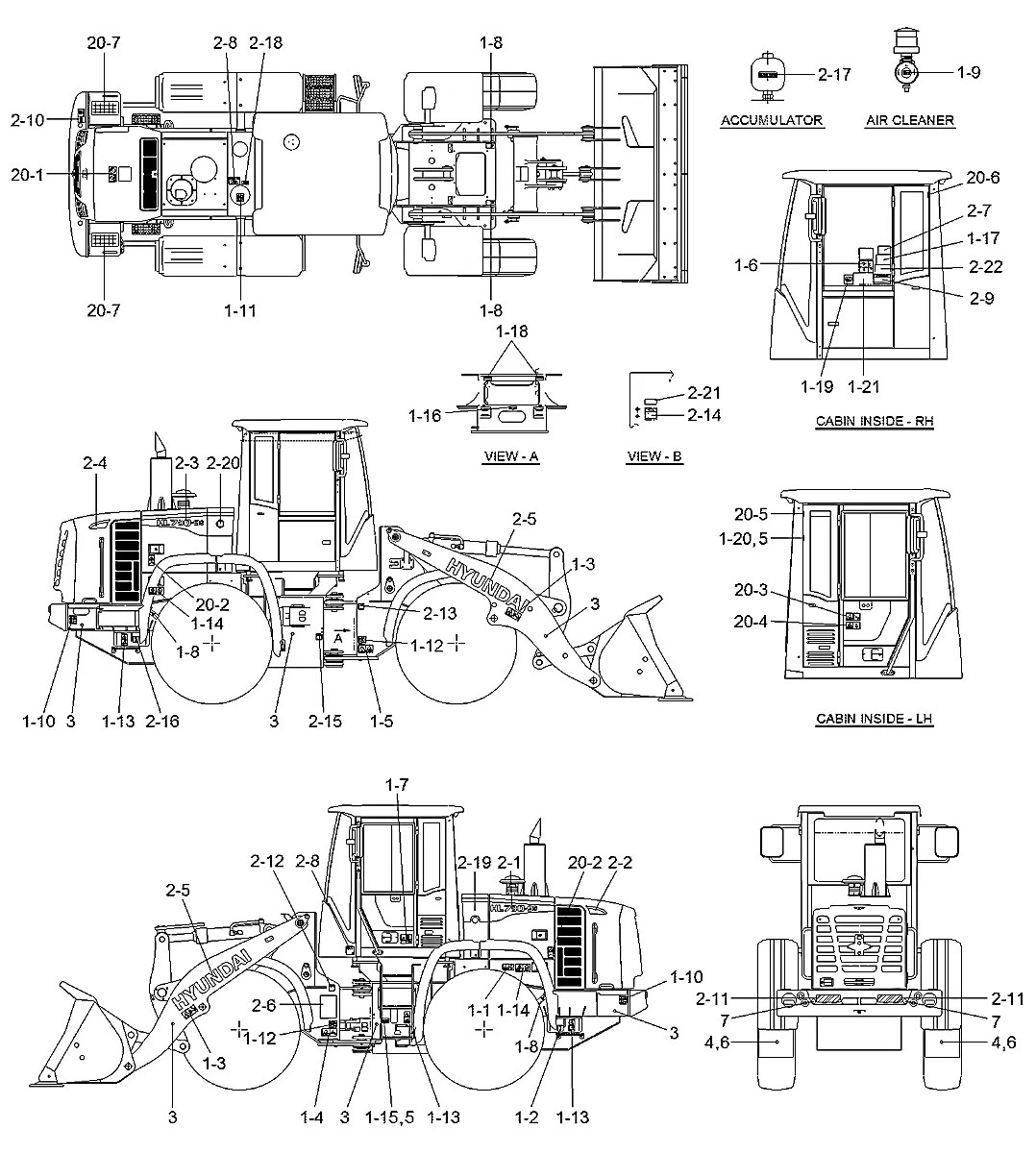 91LB-01310 Pá-carregadeira Hyundai HL730-9SB