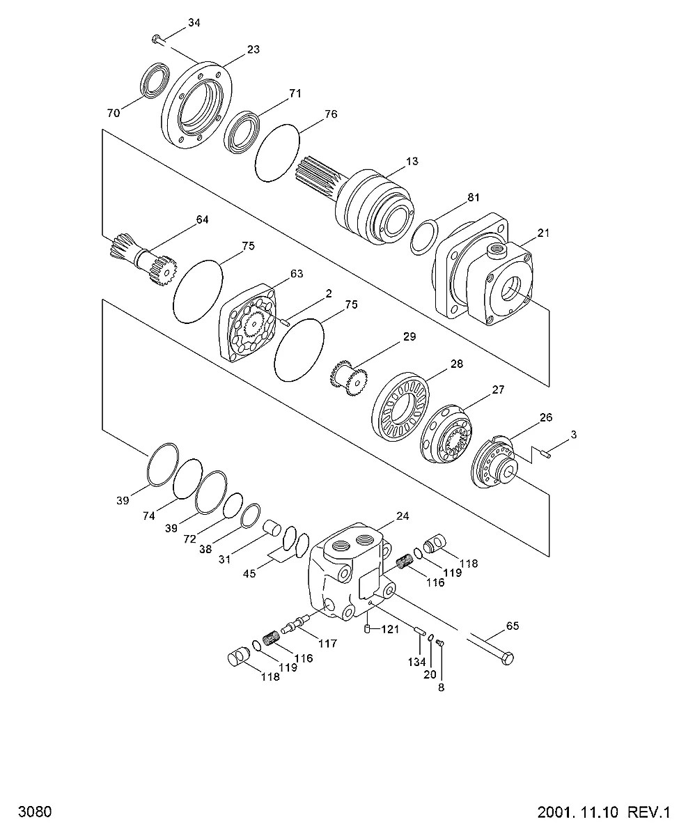 633B1301 Mini carregadeira Hyundai HSL810