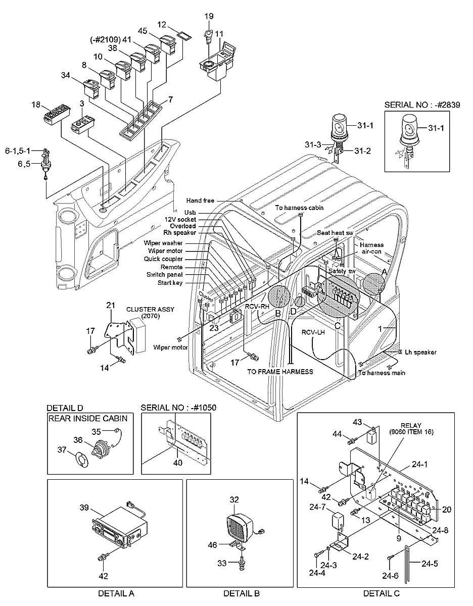 21N1-00010 Escavadeira de esteiras Hyundai R55-9