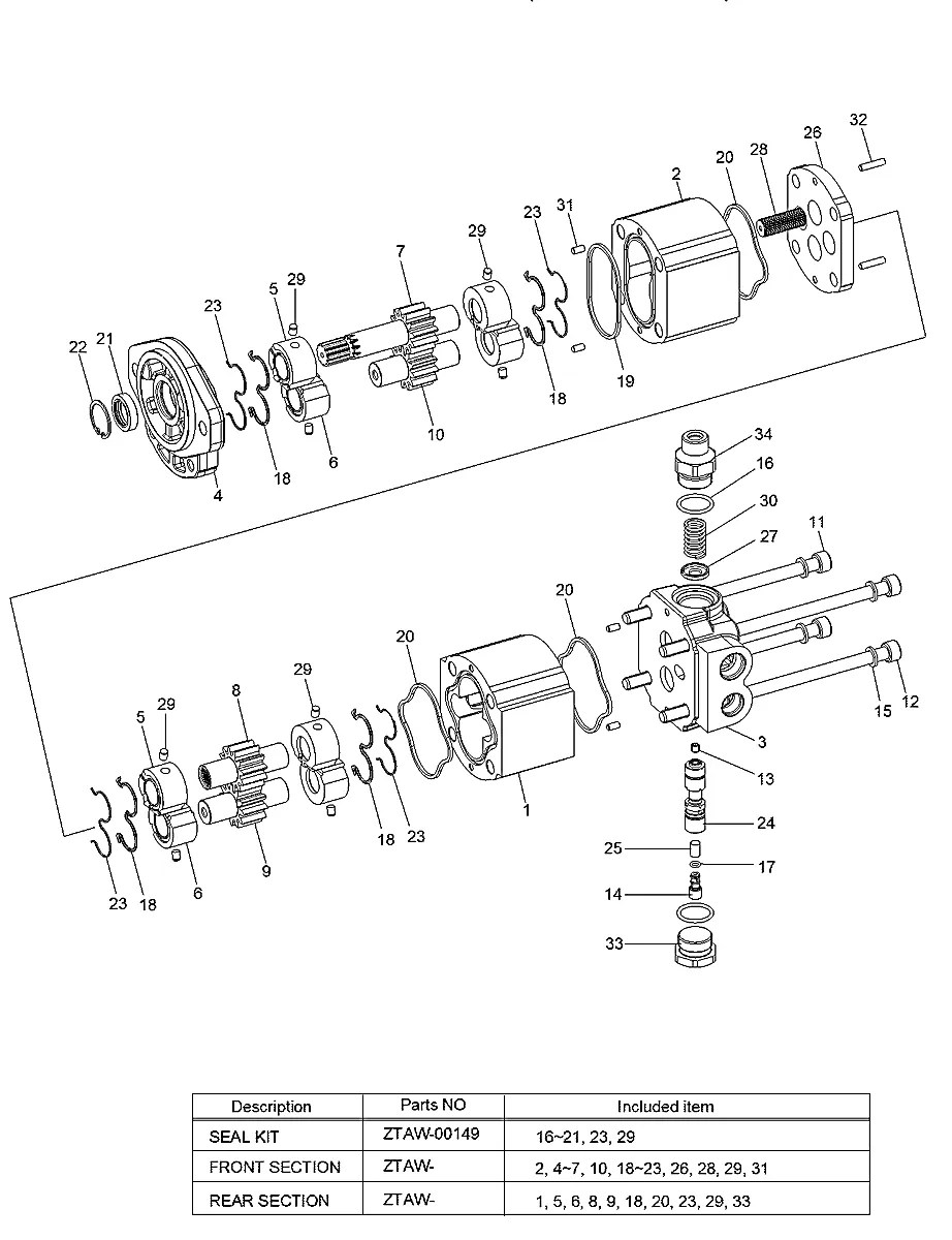 31FH-01810 Empilhadeira Hyundai 22-25-30-35BH-9