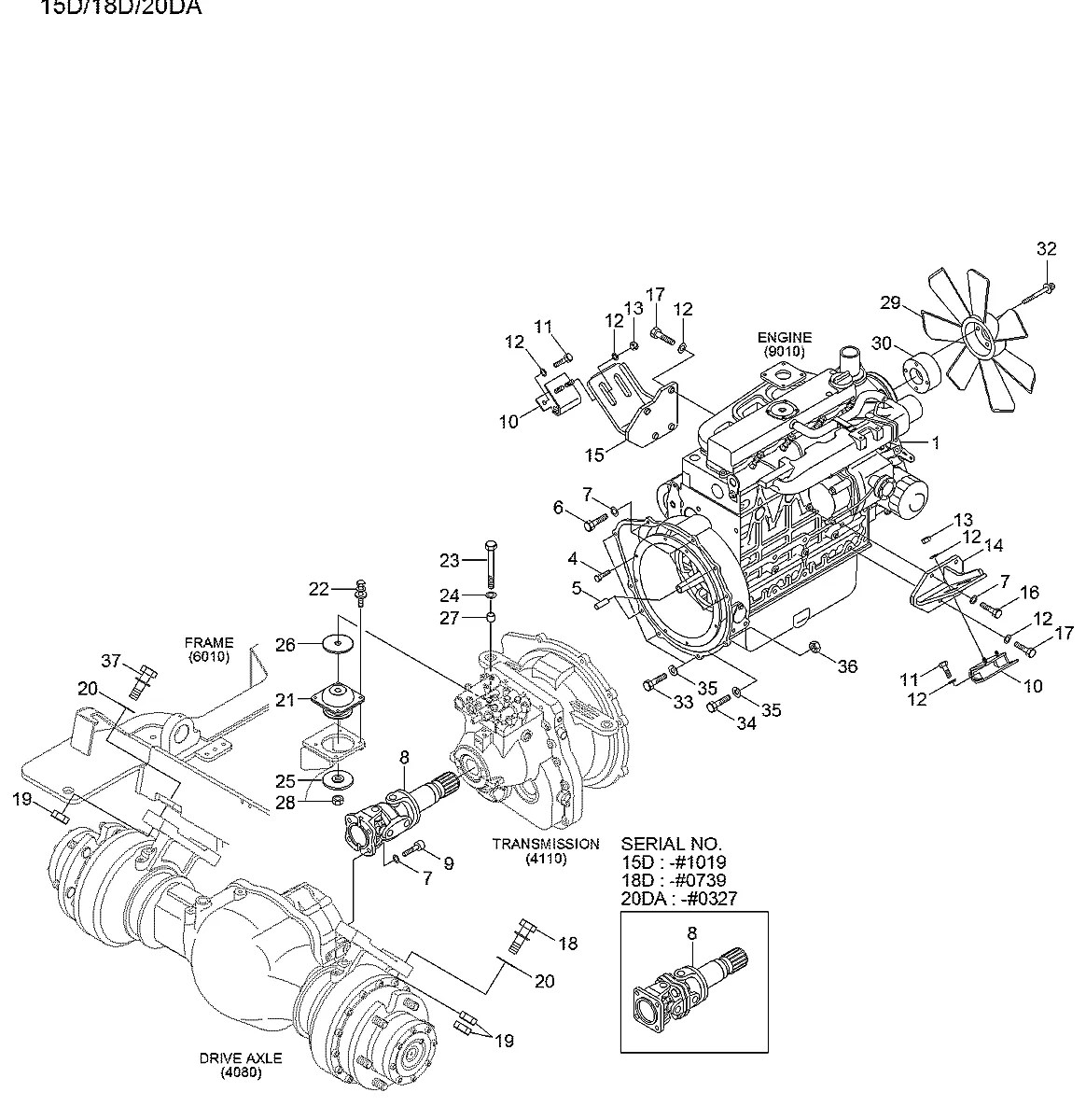 11HM-60013 Empilhadeira Hyundai 15-18-20DA-7E