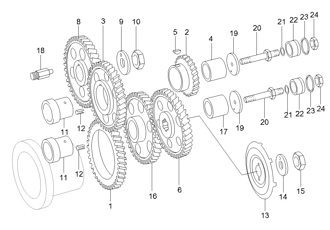 24554-72000 Escavadeira de esteiras Hyundai R390LC-9
