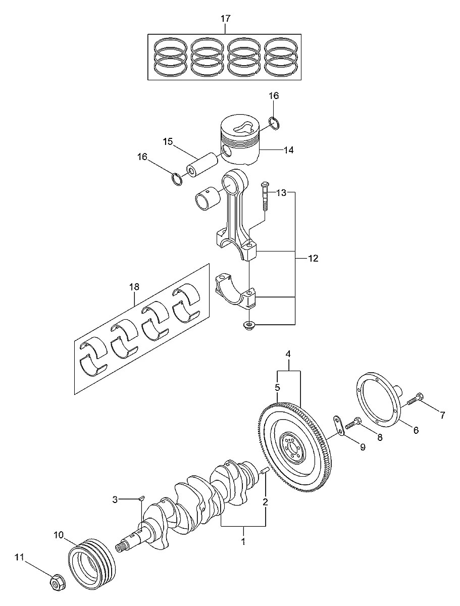 23060-45500 Empilhadeira Hyundai 35-40-45D-7