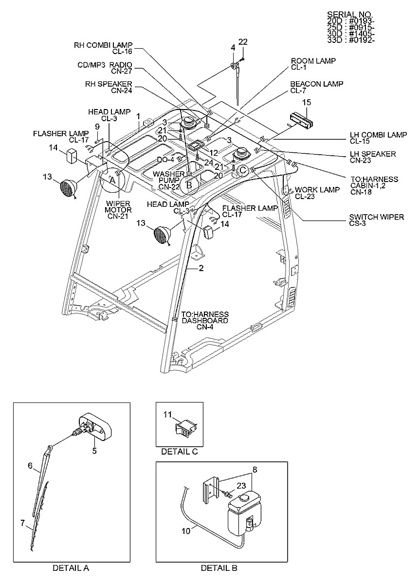 F12840050 Empilhadeira Hyundai 20-25-30L-7