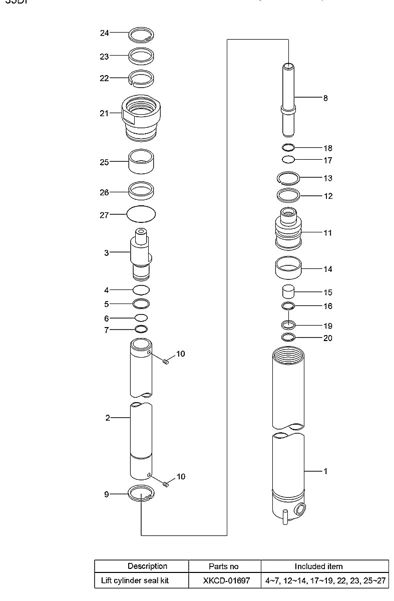 XKCD-02240 Empilhadeira Hyundai 35DF-7