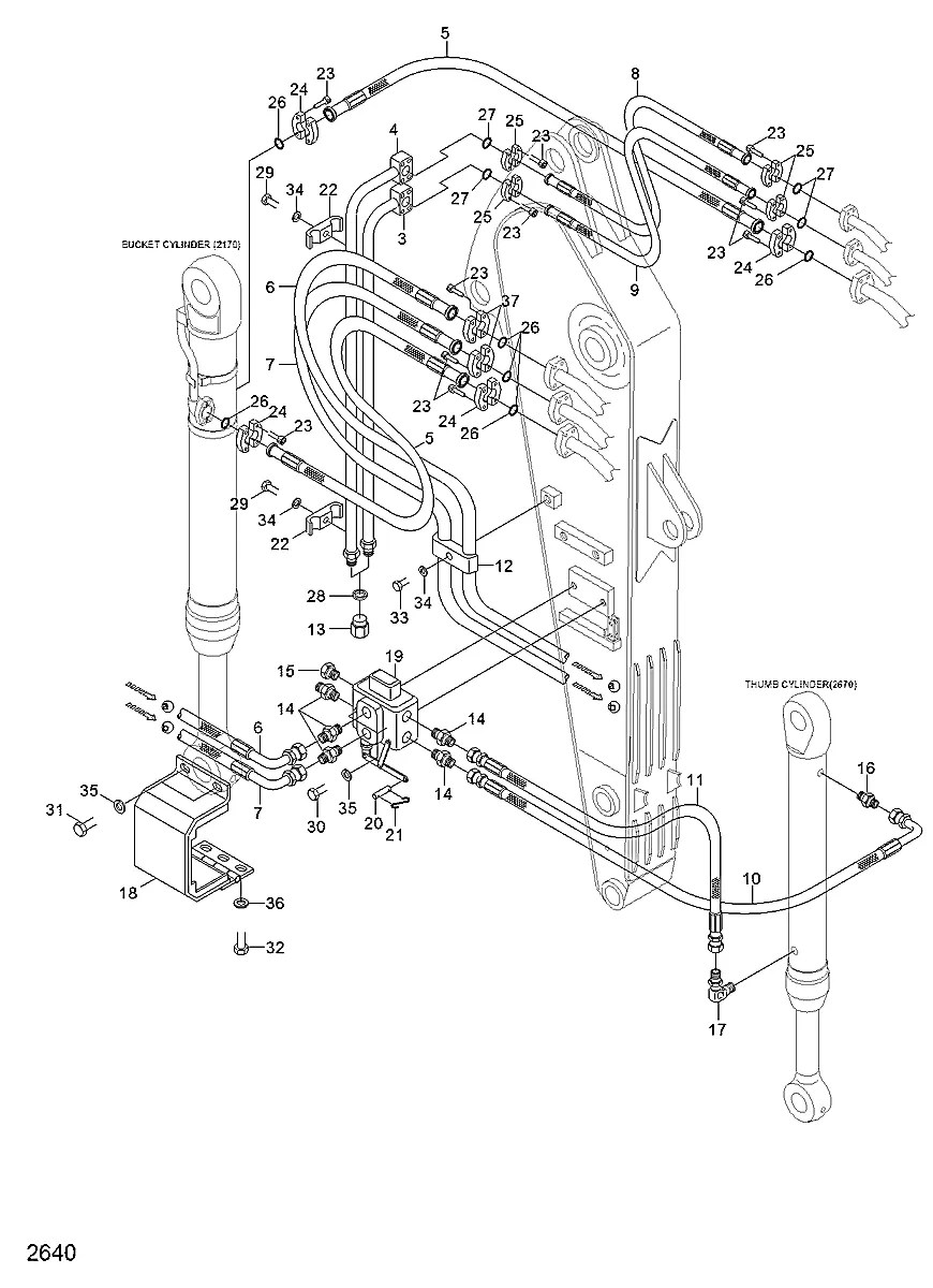P33-0347 Equipamento florestal Hyundai R290RB-3