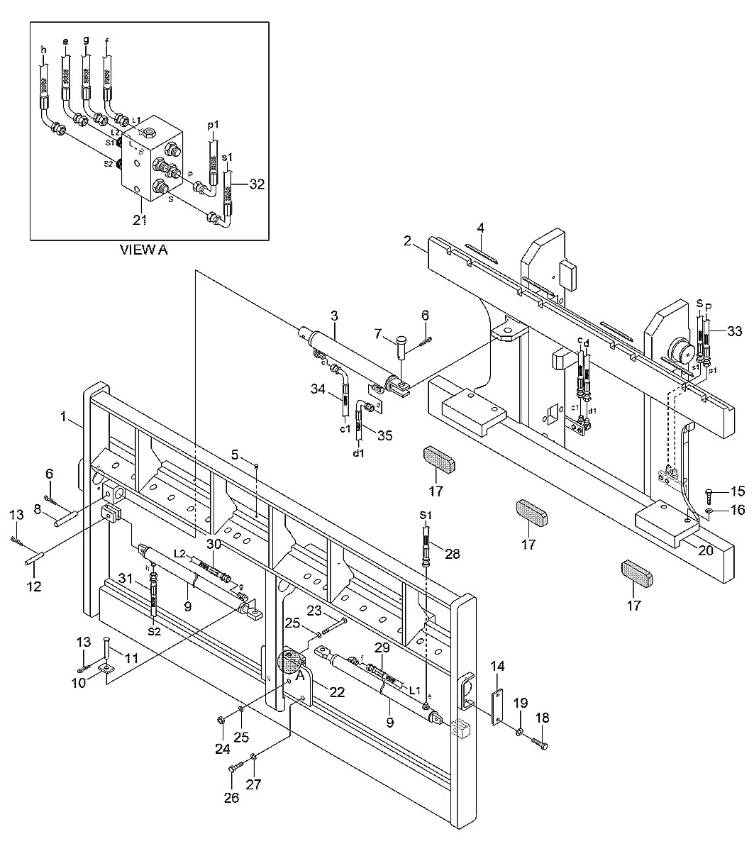 JKWB-H-0890 Empilhadeira Hyundai 60D-7E