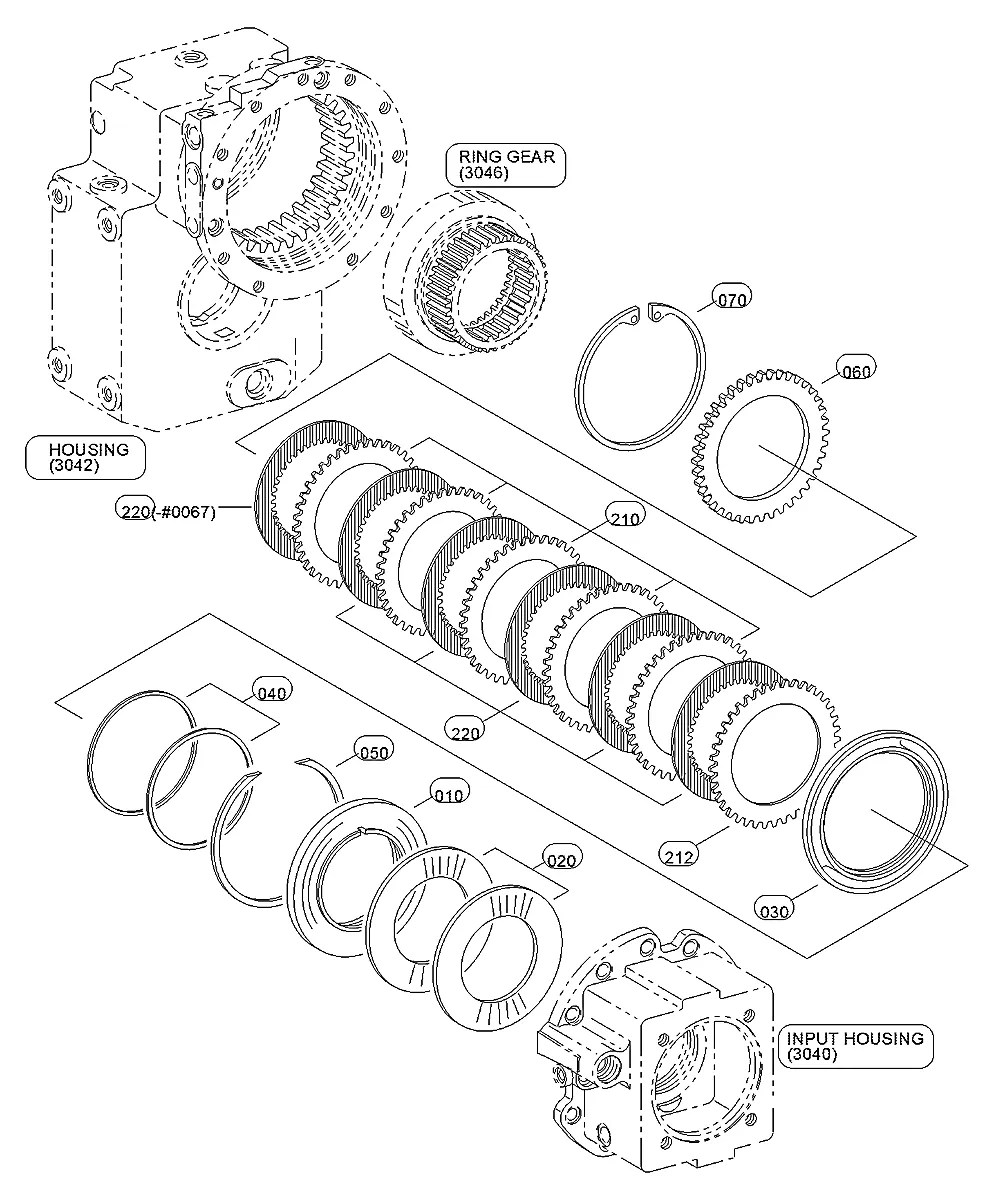 4143-351-029 Escavadeira de rodas Hyundai R170W-3