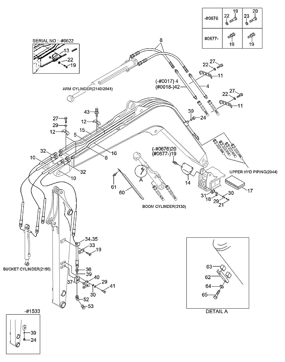 P603-085014 Escavadeira de esteiras Hyundai R55-3