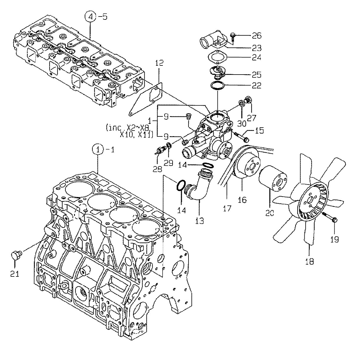 129900-42053 Mini carregadeira Hyundai HSL810