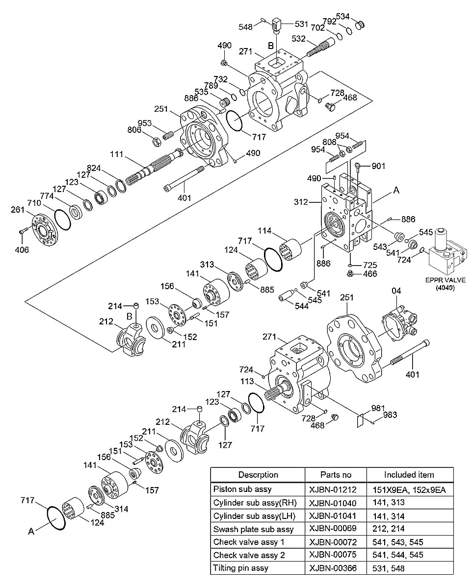 31Q7-10050 Escavadeira de esteiras Hyundai RB260LC-9S