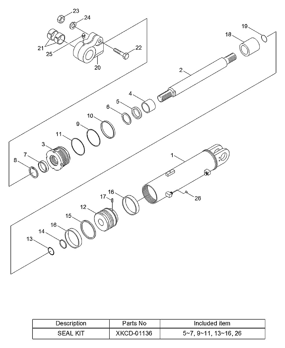 XKCD-01137 Empilhadeira Hyundai 110-130-140-160D-7E